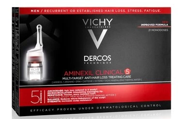 Віши (Vichy) Деркос Амінексил Клінікал 5 засіб проти випадіння волосся комплексної дії для чоловіків 6 мл №21