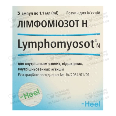 Лімфоміозот Н розчин для ін'єкцій ампули 1,1 мл №5