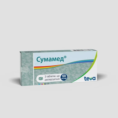 Сумамед таблетки диспергирующиеся 500 мг №3