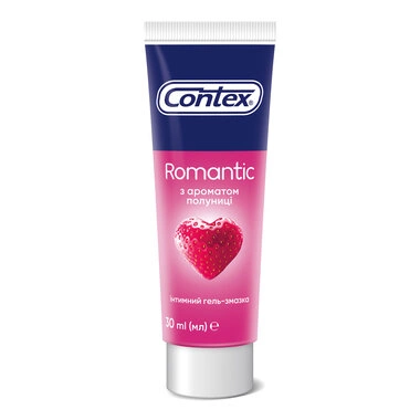 Гель-смазка Контекс (Contex Romantic) с ароматом клубники 30 мл