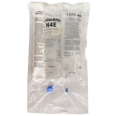 Олімель N4E емульсія для інфузій пакет трьохкамерний пластиковий 1500 мл №4 — Фото 1